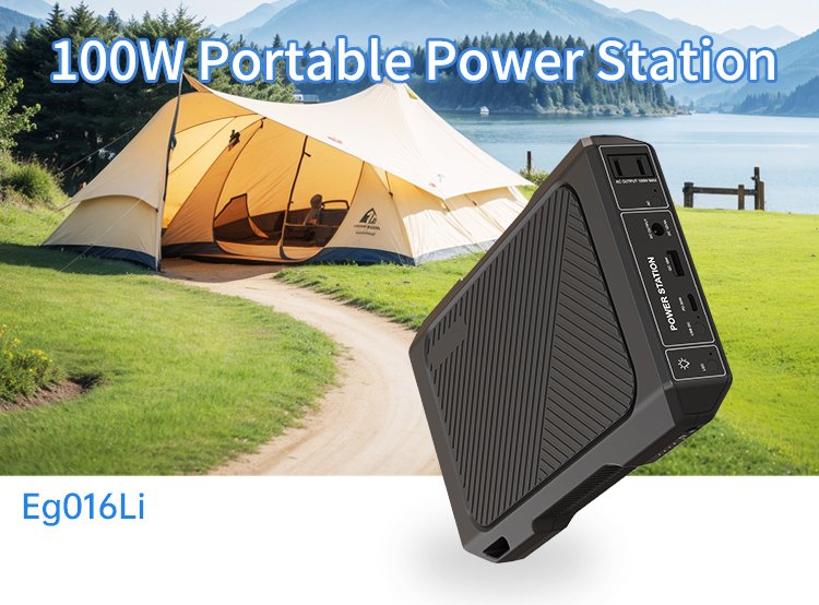100W Portable Power Station LiFePO4 Modified Sine Wave (76.8Wh)