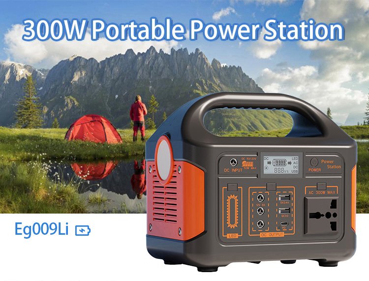 300W Portable Power Station LiFePO4 Pure Sine Wave (204.8Wh / 256Wh)