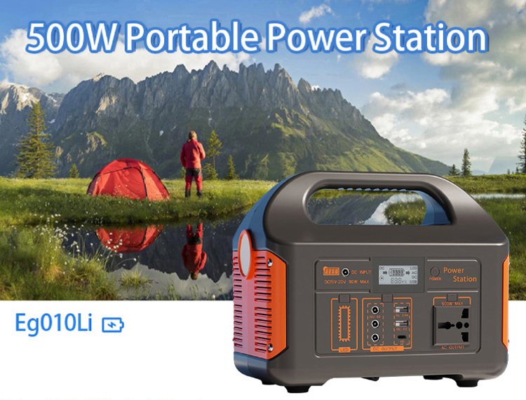 500W Portable Power Station LiFePO4 Pure Sine Wave (308Wh / 384Wh / 460.8Wh)