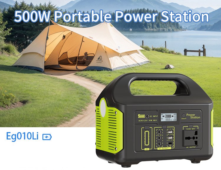 500W Portable Power Station LiFePO4 Modified Sine Wave (384Wh / 460.8Wh)