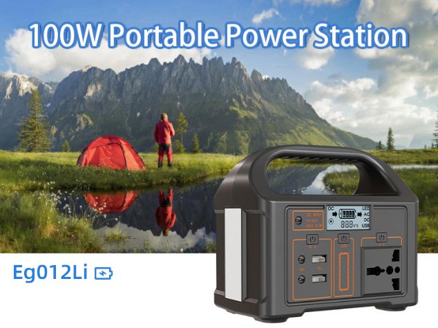 100W Mini Portable Power Station LiFePO4 Modified Sine Wave (76.8Wh)